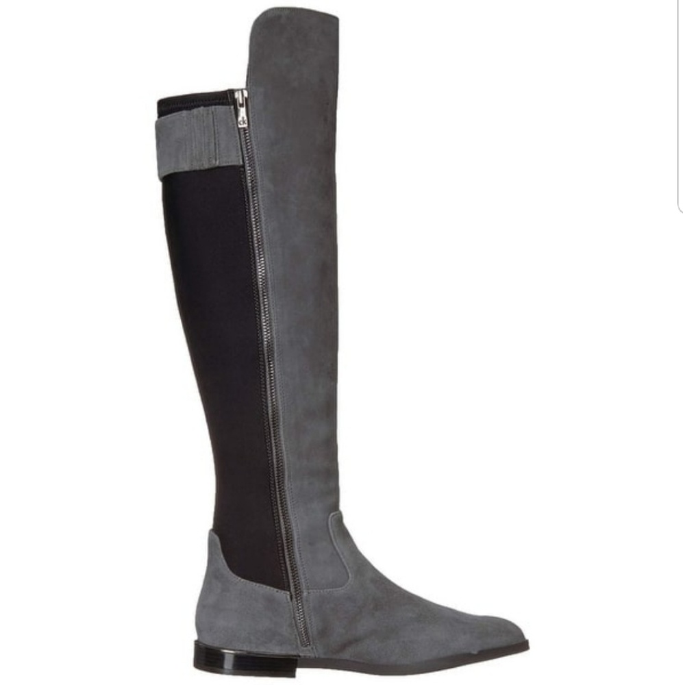 Calvin Klein Cylan Over the Knee Suede Zip Boots